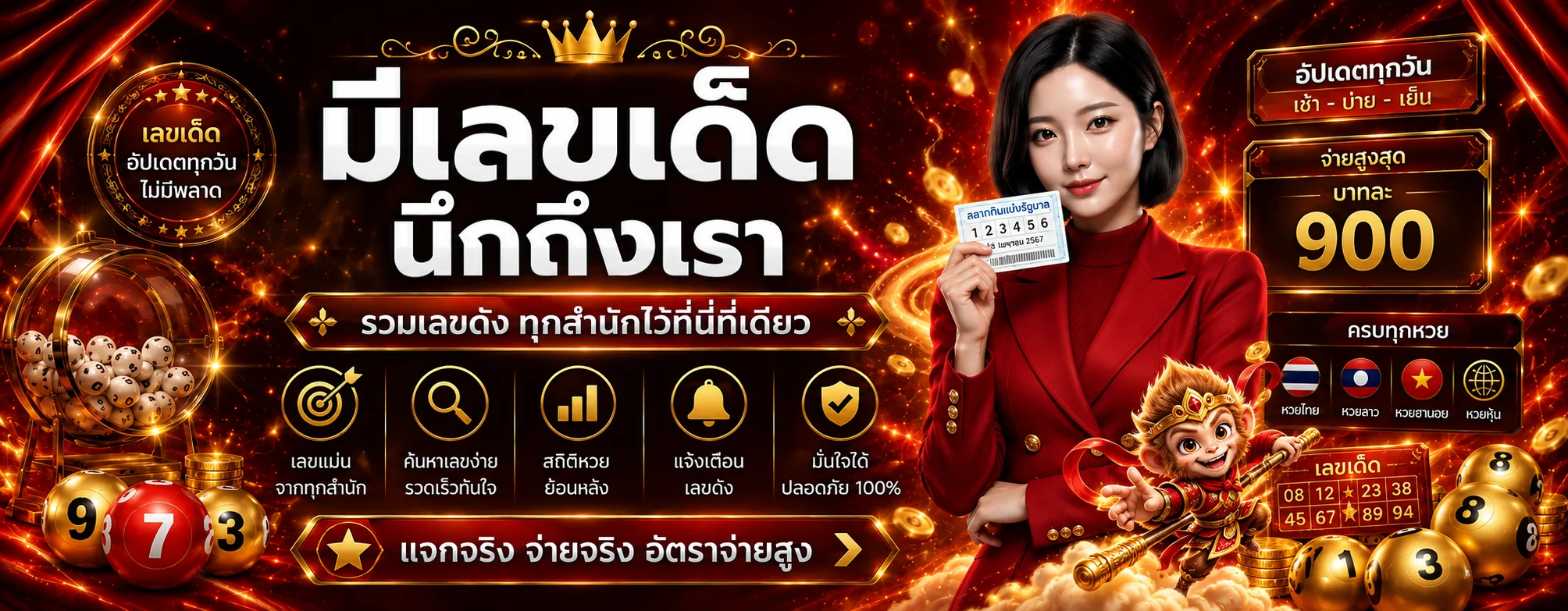 แบนเนอร์ N79 หวยและผลรางวัลหลายประเภท